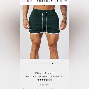 Young La 1037 Mesh Bodybuilding shorts